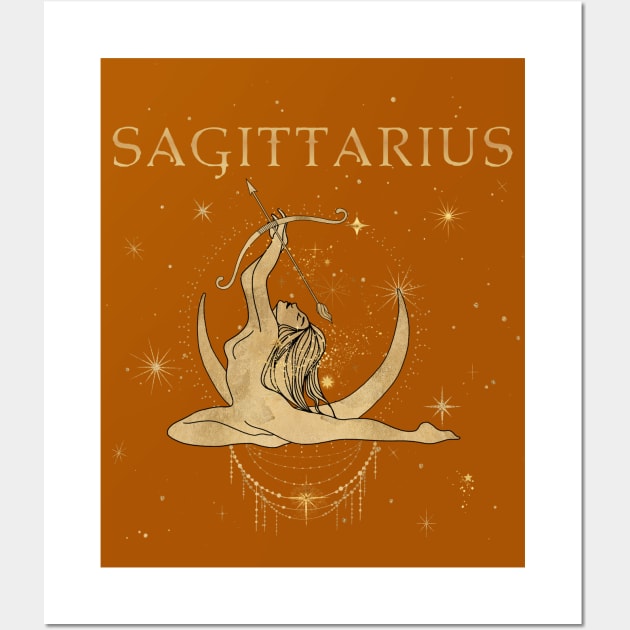 Sagittarius zodiac sign Wall Art by ArtStyleAlice